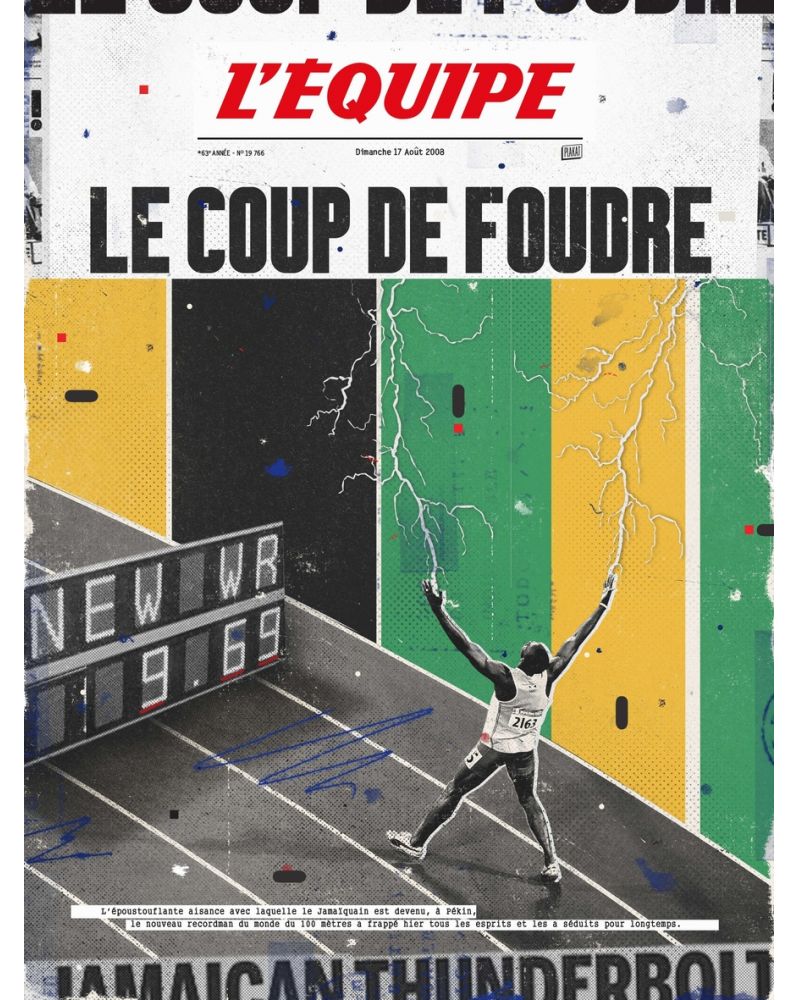 Poster - L'Equipe - Bolt (digigraphie)
