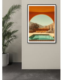 Affiche - Villa California 10 (50x70 cm) - Hartman AI