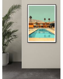 Affiche - Villa California 05 (50x70 cm) - Hartman AI