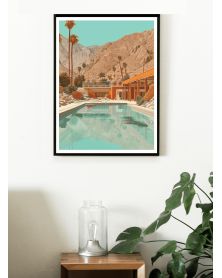 Affiche - Villa California 04 (50x70 cm) - Hartman AI