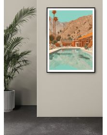 Affiche - Villa California 04 (50x70 cm) - Hartman AI