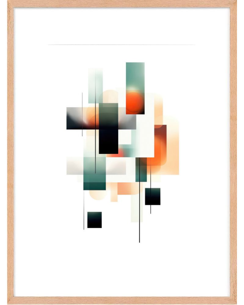 Affiche - Modern Abstract 09 (30x40 cm) - Hartman AI