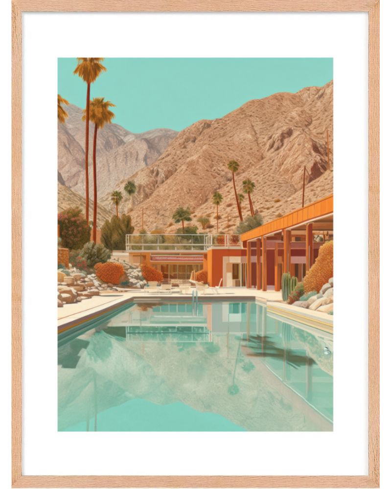 Affiche - Villa California 04 (30x40 cm) - Hartman AI