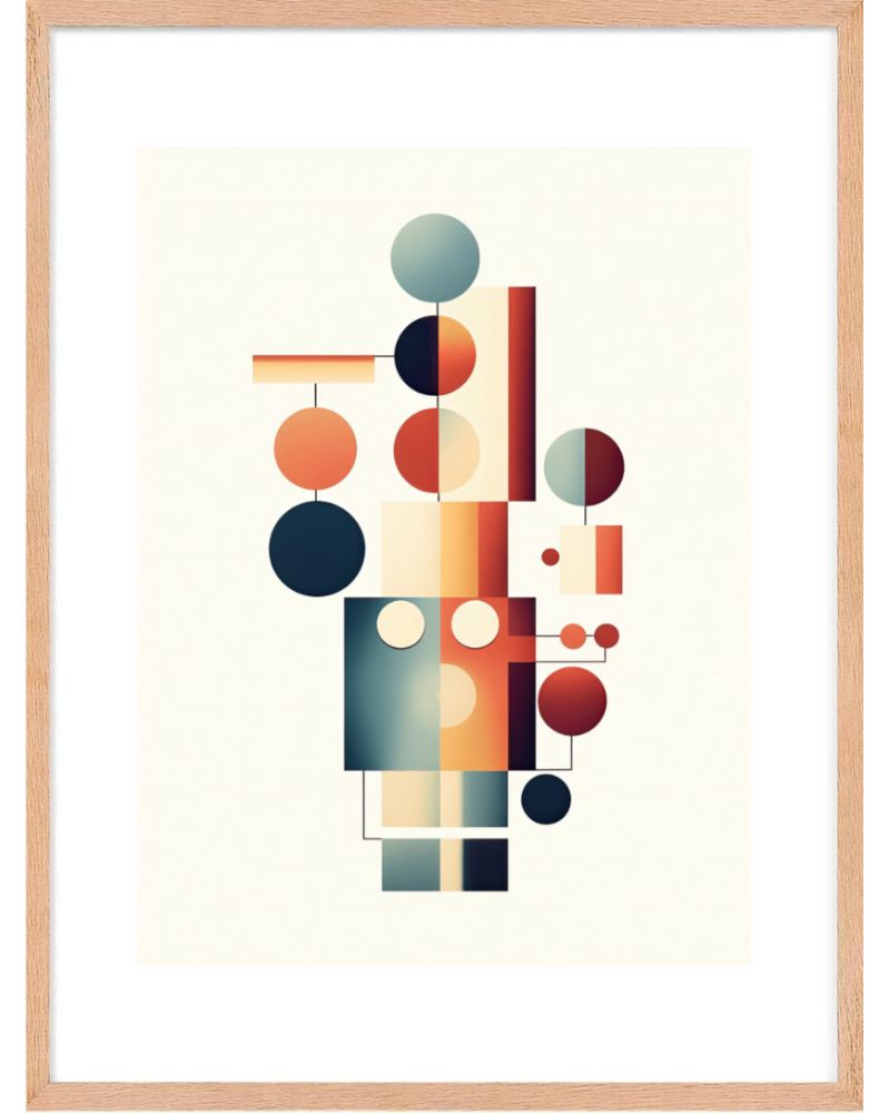 Affiche - Modern Abstract 03 (30x40 cm) - Hartman AI