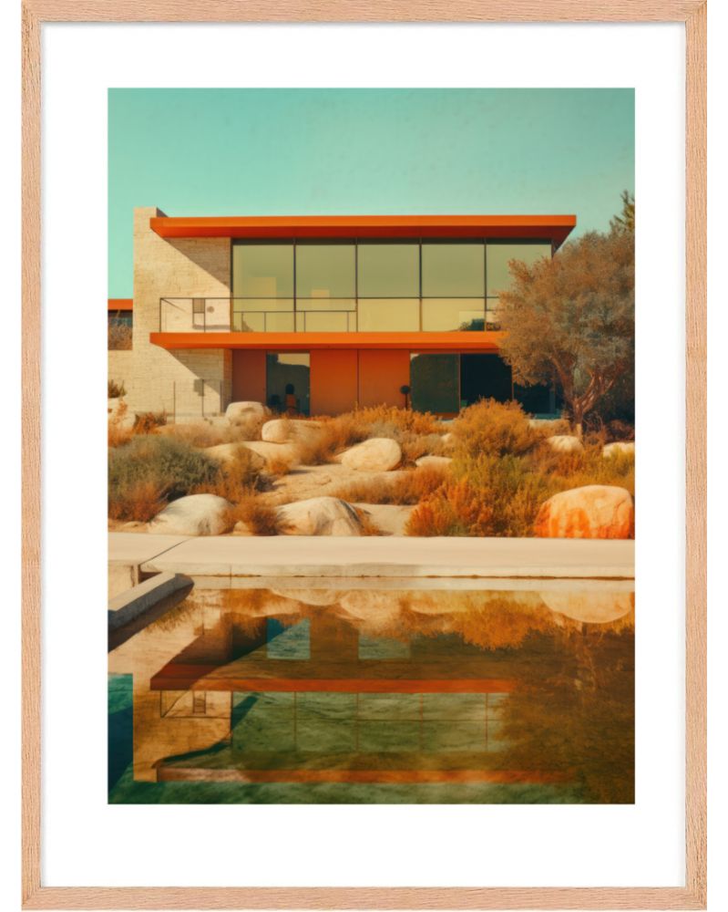 Affiche - Villa California 02 (30x40 cm) - Hartman AI