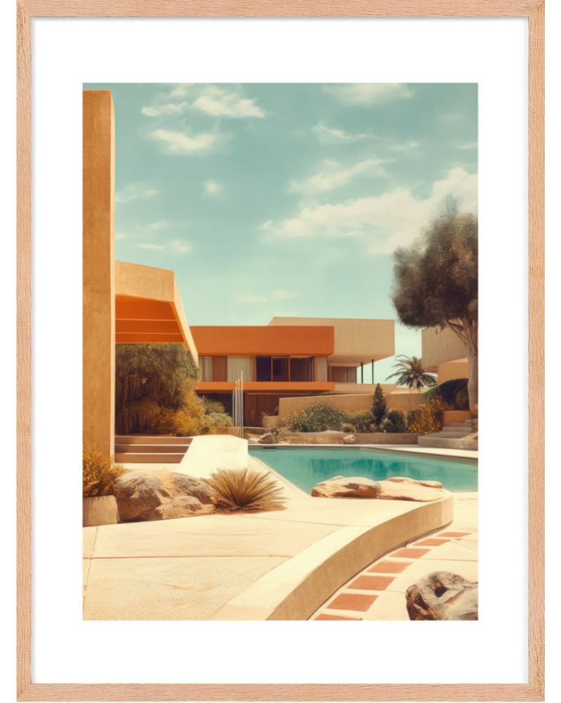 Affiche - Villa California 01 (30x40 cm) - Hartman AI