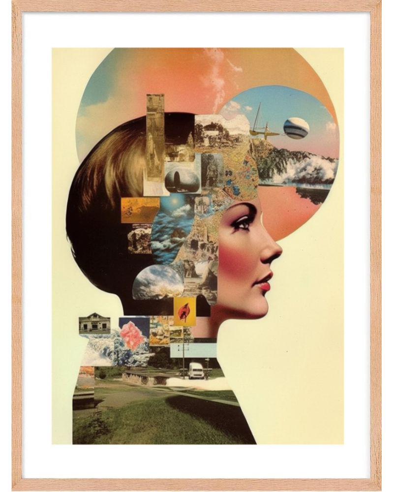Affiche - 60's Collages 04 (30x40 cm) - Hartman AI