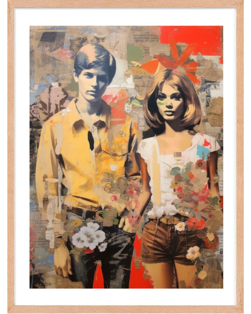 Affiche - 60's Collages 02 (30x40 cm) - Hartman AI