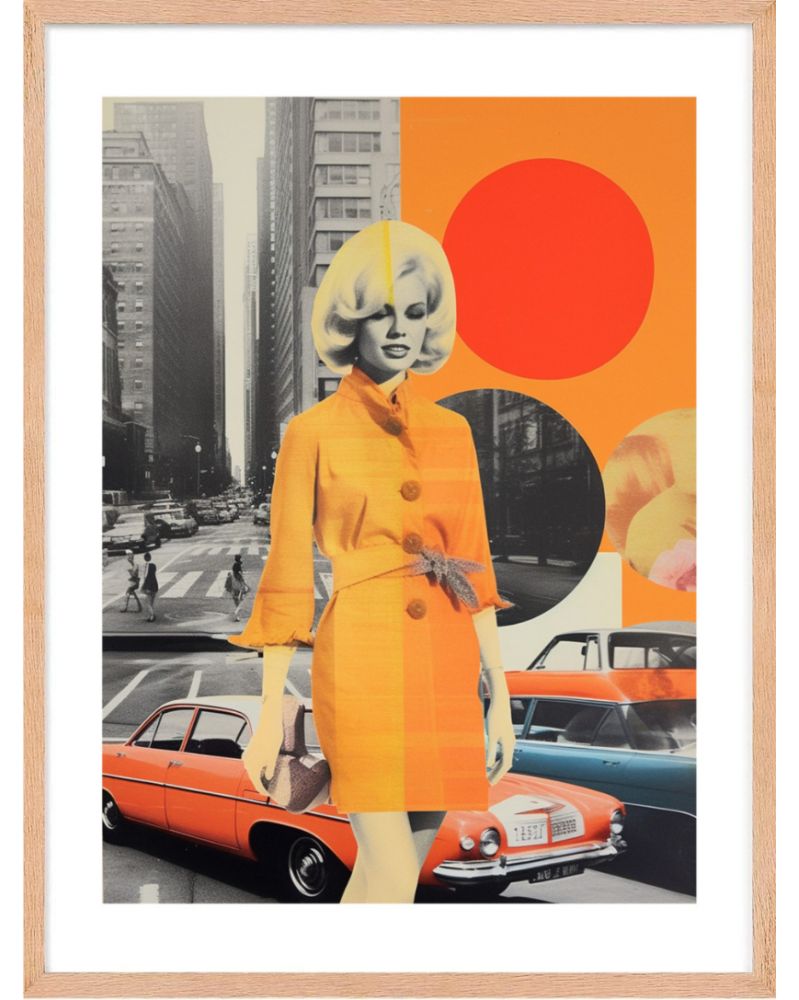 Affiche - 60's Collages 01 (30x40 cm) - Hartman AI
