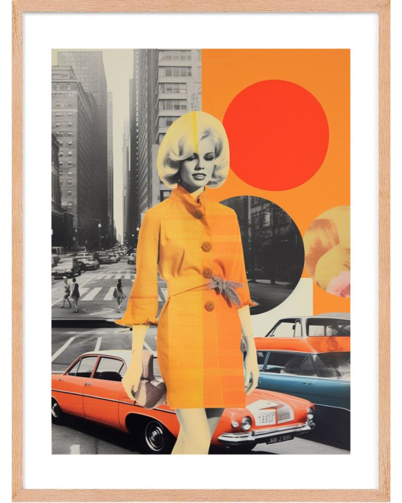 Poster - 60's Collages 01 (30x40 cm) - Hartman AI