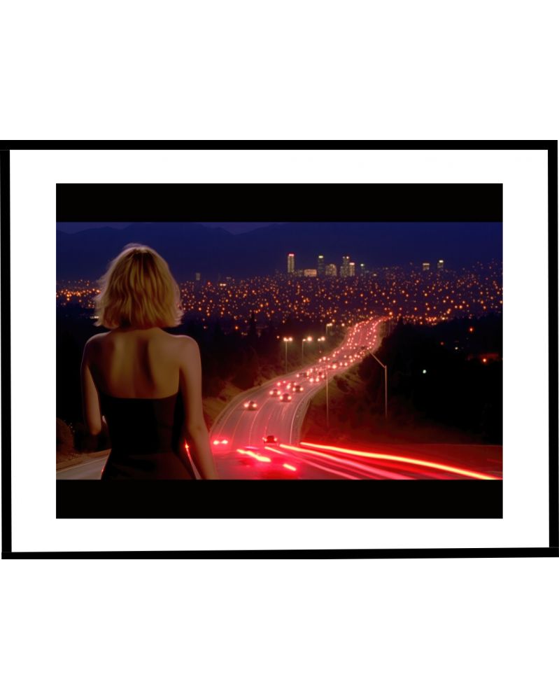 Affiche - Lost Roads to Hollywood 04 (30x40 cm) - Hartman AI