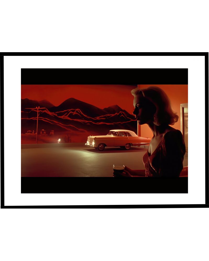 Affiche - Lost Roads to Hollywood 03 (30x40 cm) - Hartman AI