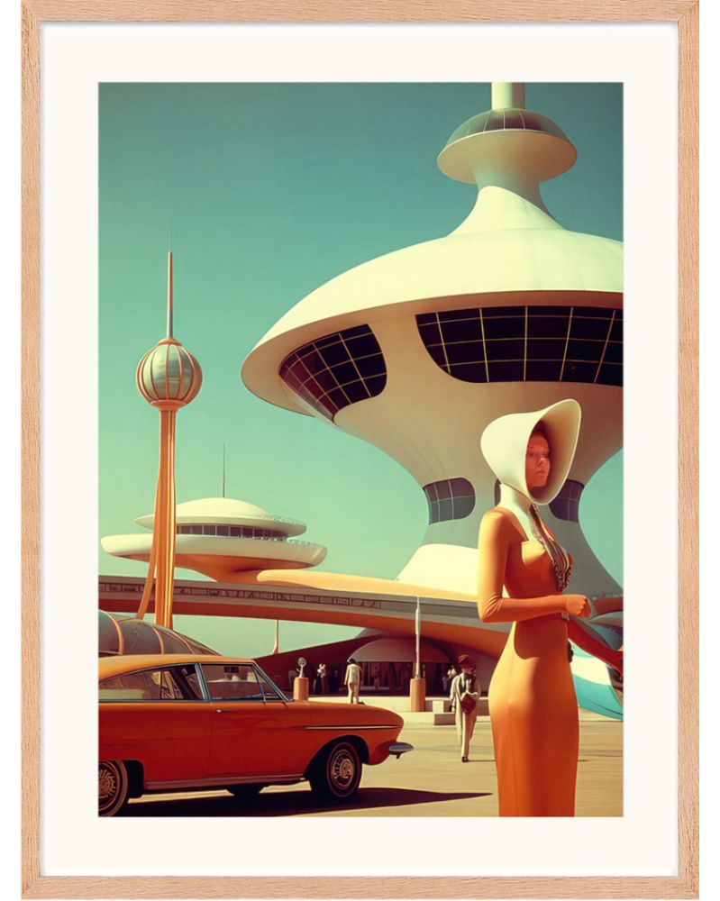 Affiche - Retro Future 01 (30x40 cm) - Hartman AI