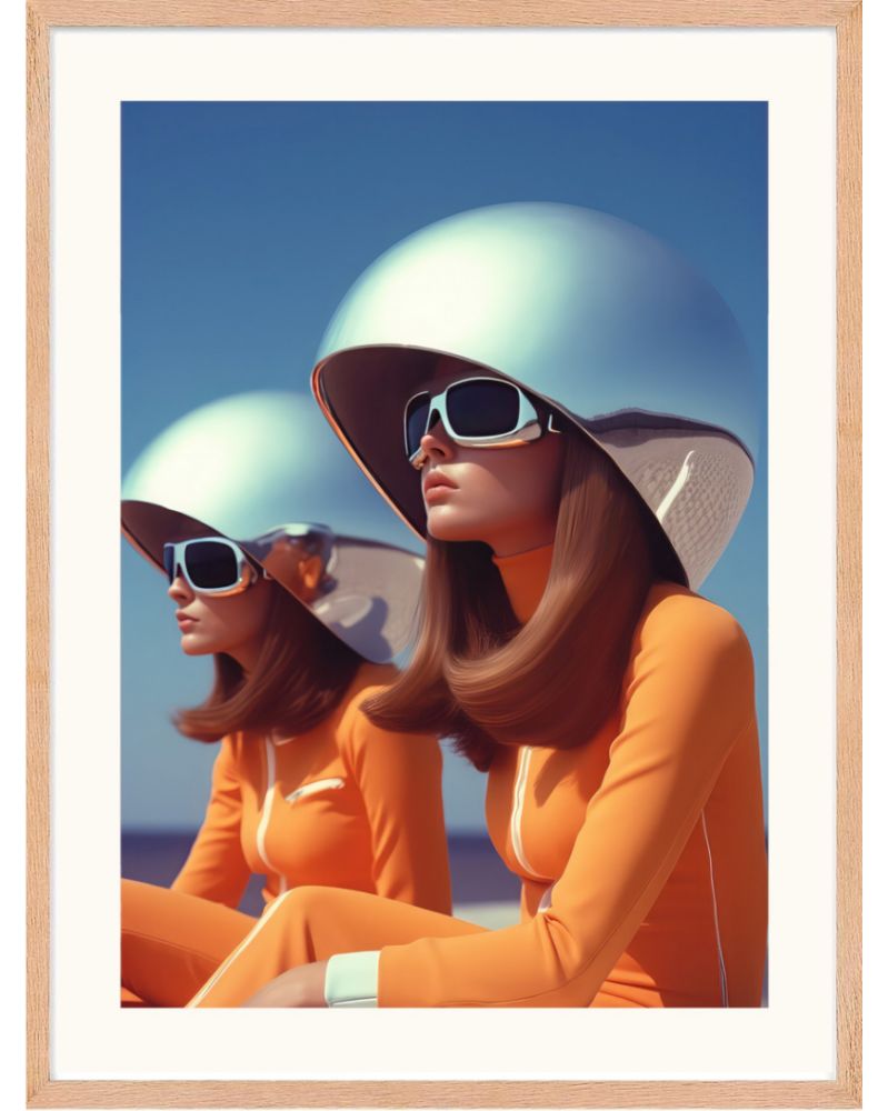 Affiche - Retro Future 05 (50x70 cm) - Hartman AI Affiche - Retro Future 05 (50x70 cm) - Hartman AI